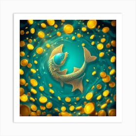 Chinese Zodiac Fish Art Print