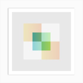 Squares Block 12 Art Print