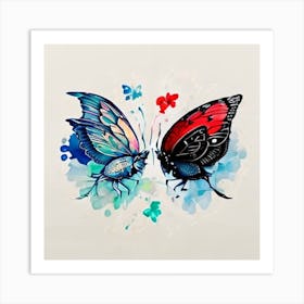 Butterfly Lovers Art Print