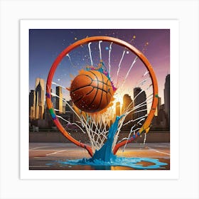 Basketball Hoop 1 Art Print