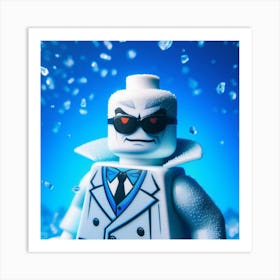 Mr. Freeze from Batman in Lego style Art Print