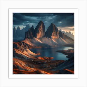 Landscape - Landscape Stock Videos & Royalty-Free Footage Art Print