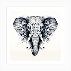 Elephant Series Artjuice By Csaba Fikker 017 1 Art Print