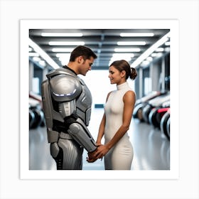 Futuristic Couple 163 Art Print