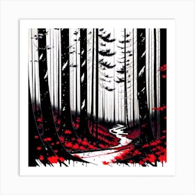 Forest Path 43 Art Print