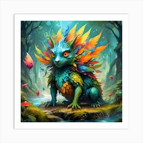 Rainbow Creatures #3 Art Print