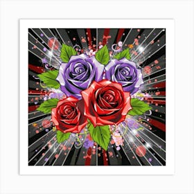 Gorgeous colorful spring flowers 14 Art Print