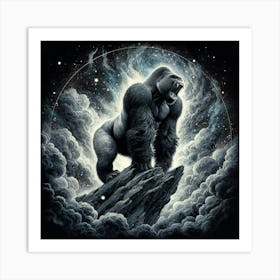 Gorilla In The Sky 1 Art Print