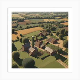 Farm In The Countryside 15 Art Print