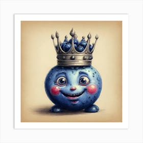 Blueberry King 2 Art Print