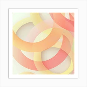 Abstract Circles.Generated AI. Wall Art Print Art Print