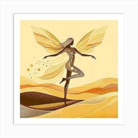 Fairy In The Desert Art Print