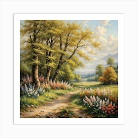 Path Through The Woods Art Print