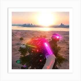 Futuristic Landscape Art Print