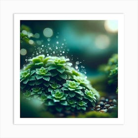 Moss And Plants Art Print