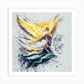 Peace And Love 3 Art Print