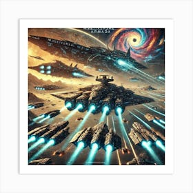 A Depiction Of The Multiversal Armada, The Fleet O Art Print