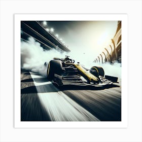 Renault F1 Racing Car Art Print