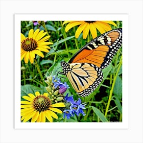 Butterflies Insect Lepidoptera Wings Antenna Colorful Flutter Nectar Pollen Metamorphosis (14) 1 Art Print