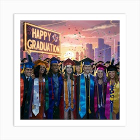 Happy Graduation 2 Art Print