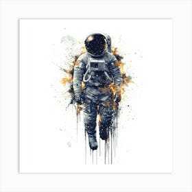 Astronaut In Space.Generated AI. Wall Art Print Art Print