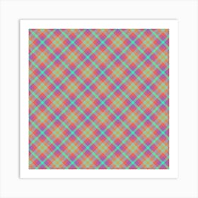 Plaid Fabric 143 Art Print