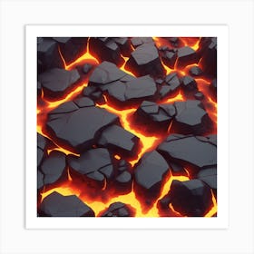 Lava texture 14 Art Print