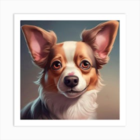 Corgi Portrait Art Print