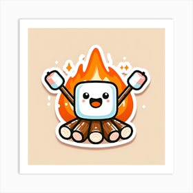 S'Mores Sticker Art Print