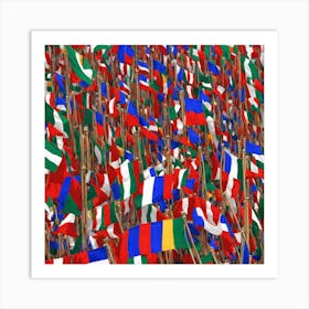 Flags Of The World 3 Art Print