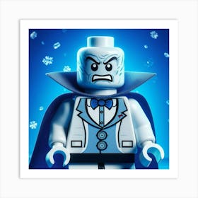 Mr. Freeze from Batman in Lego style 1 Art Print