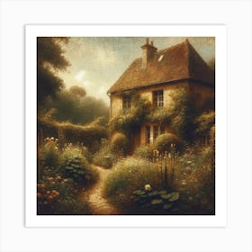 Cottage In The Country Art Print Art Print