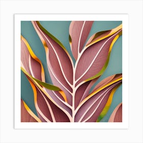 Paper Leaf Art Print