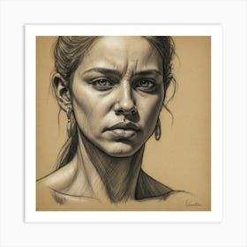 Portrait Of A Woman 3 Art Print