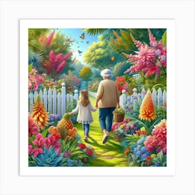 Grandma'S Garden 1 Art Print