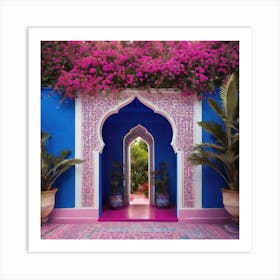 Blue Doorway Art Print