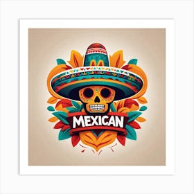 Mexican Skull 40 Art Print