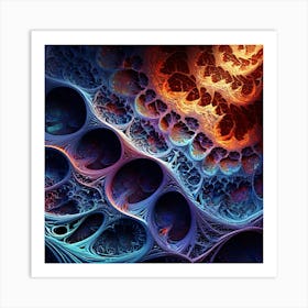 Fractal Patterns art print 5.. Art Print