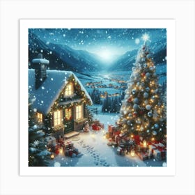 Christmas Village Art Print