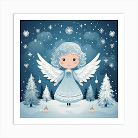 Christmas Angel 16 Art Print