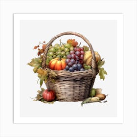 Basket Of Fruit 1 Art Print