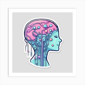 Cyborg Head 66 Art Print