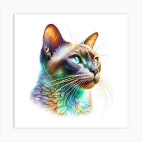 Creative Feline Cat Artwork 95 Art Print