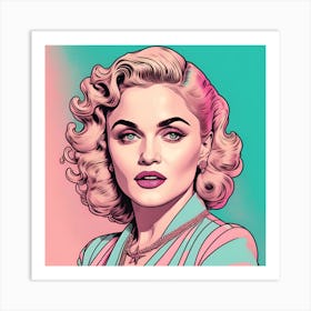 Madonna Pop Queen Art Print