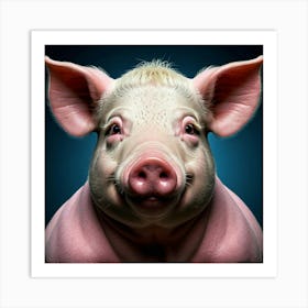 Portrait Of A Pig 3 Art Print