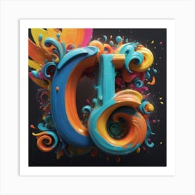 Letter G Art Print Paintings Art Print