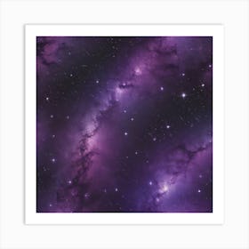 Purple Galaxy Art Print