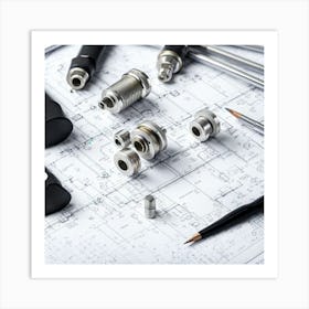 Electrical Engineering Tools Art Print