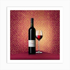 Glass Of Red Wine Art Print