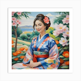 Asian Woman 3 Art Print